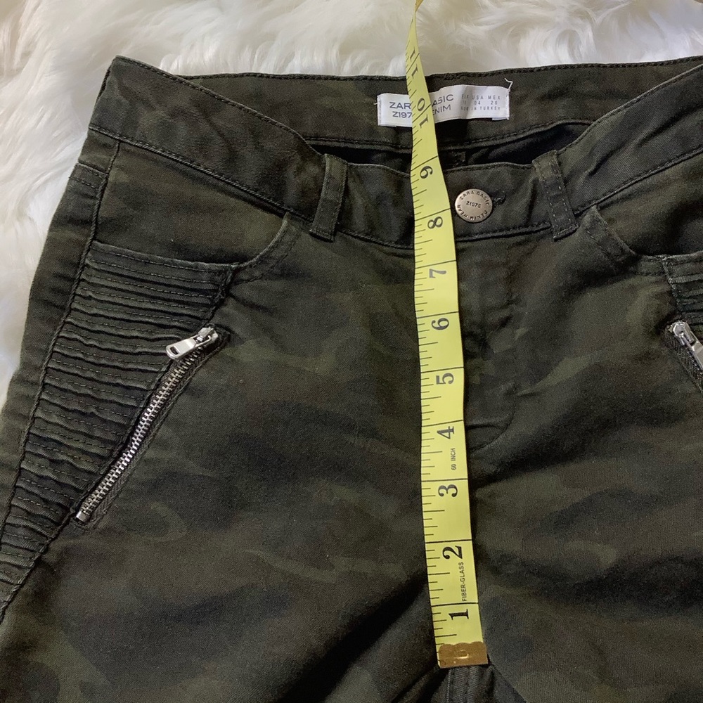 ZARA Basic Z1975 Power Stretch Olive Skinny‎ Jean - Picture 11 of 12